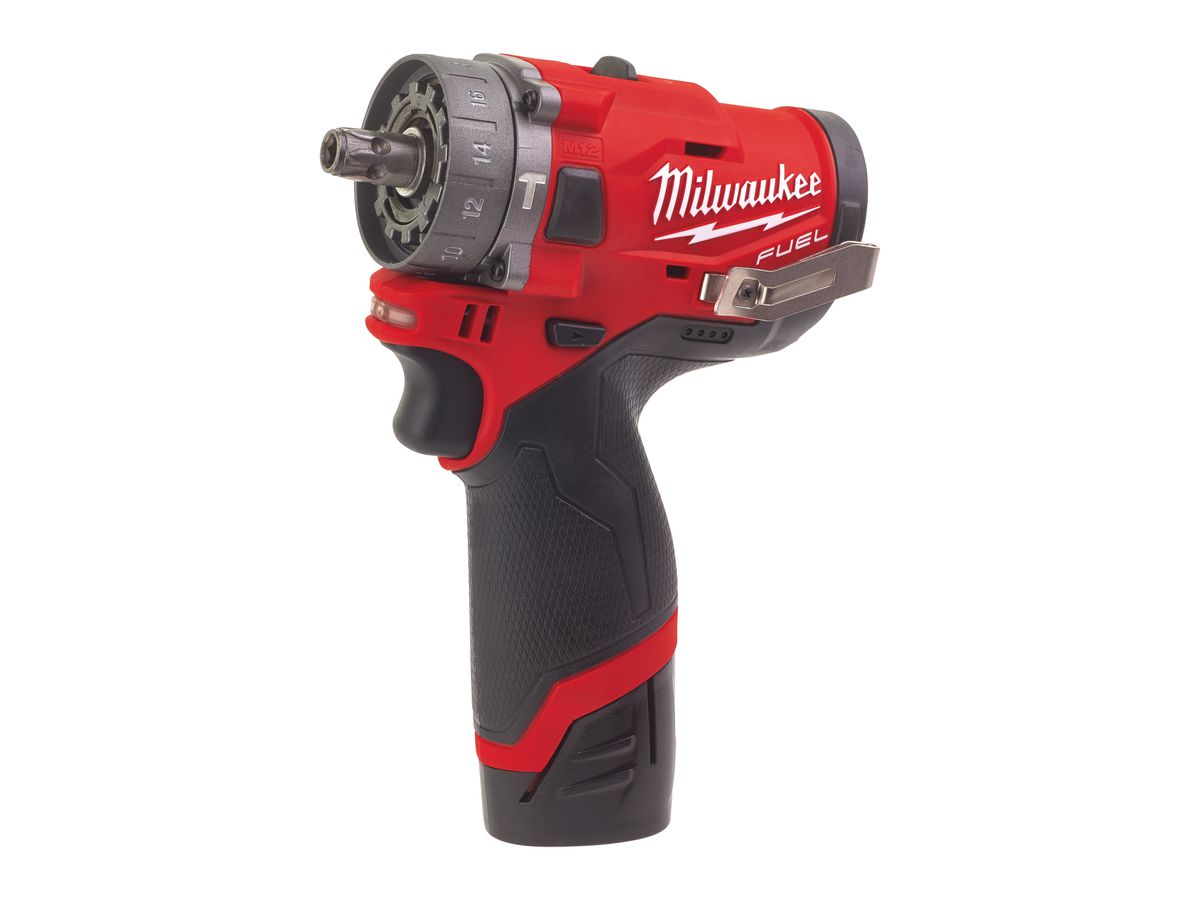 MILWAUKEE Akku-Schlagbohrschrauber FUEL M12FPDX-202X, 2x2Ah, Ladegerät, HD Box