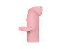 JN Men's Zip Hoody 8026 rose-melange, Größe M