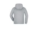 JN Hooded Jacket Junior JN059K 100%BW, grey-heather, Größe L