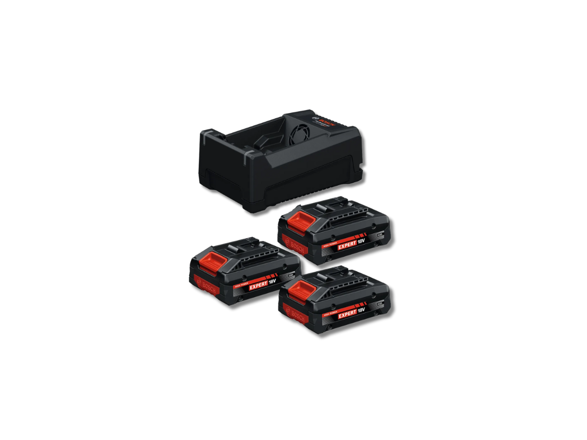 BOSCH Akku-Starter-Set 3xEXBA18V-40, GAL 12v/18V-80