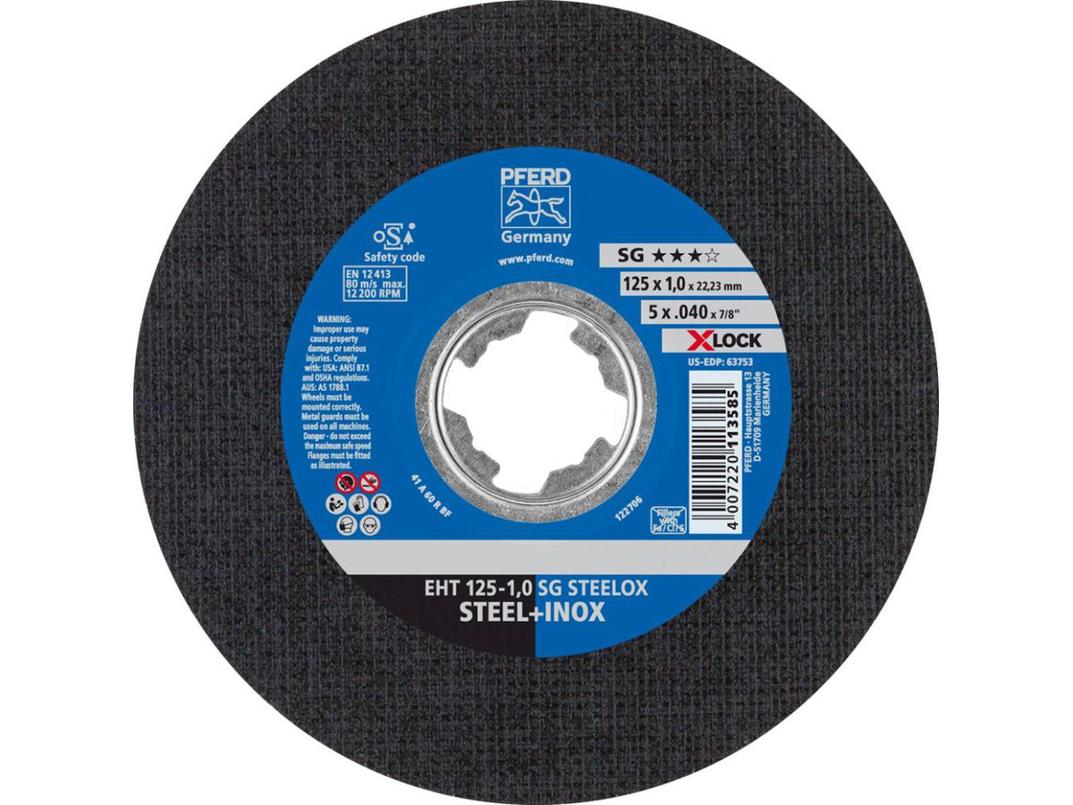PFERD Trennscheibe SG X-LOCK STEELOX 125x2,4mm