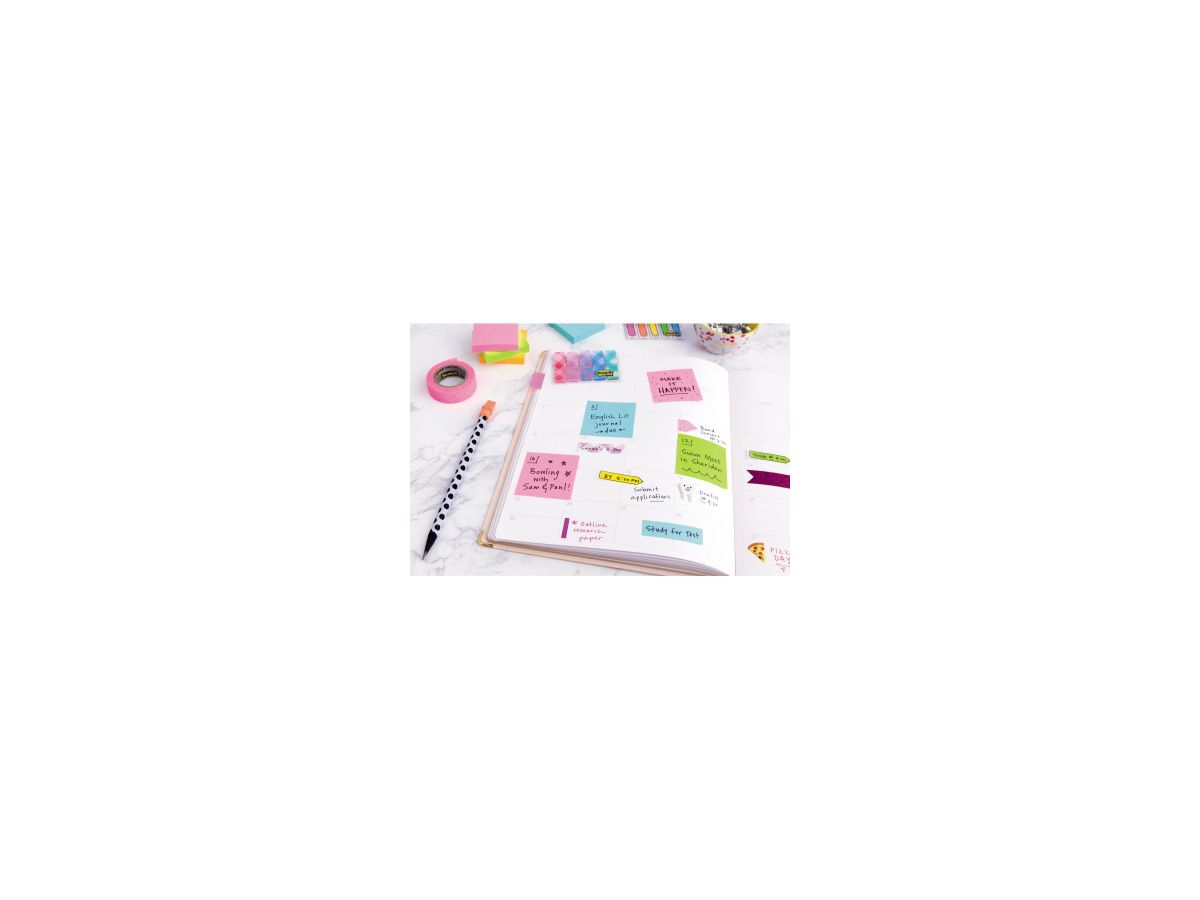 Post-it Haftnotizwürfel 2030U 76x45x76mm 450Blatt sortiert