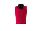 JN Men's Promo Softshell Vest JN1128 red/black, Größe L