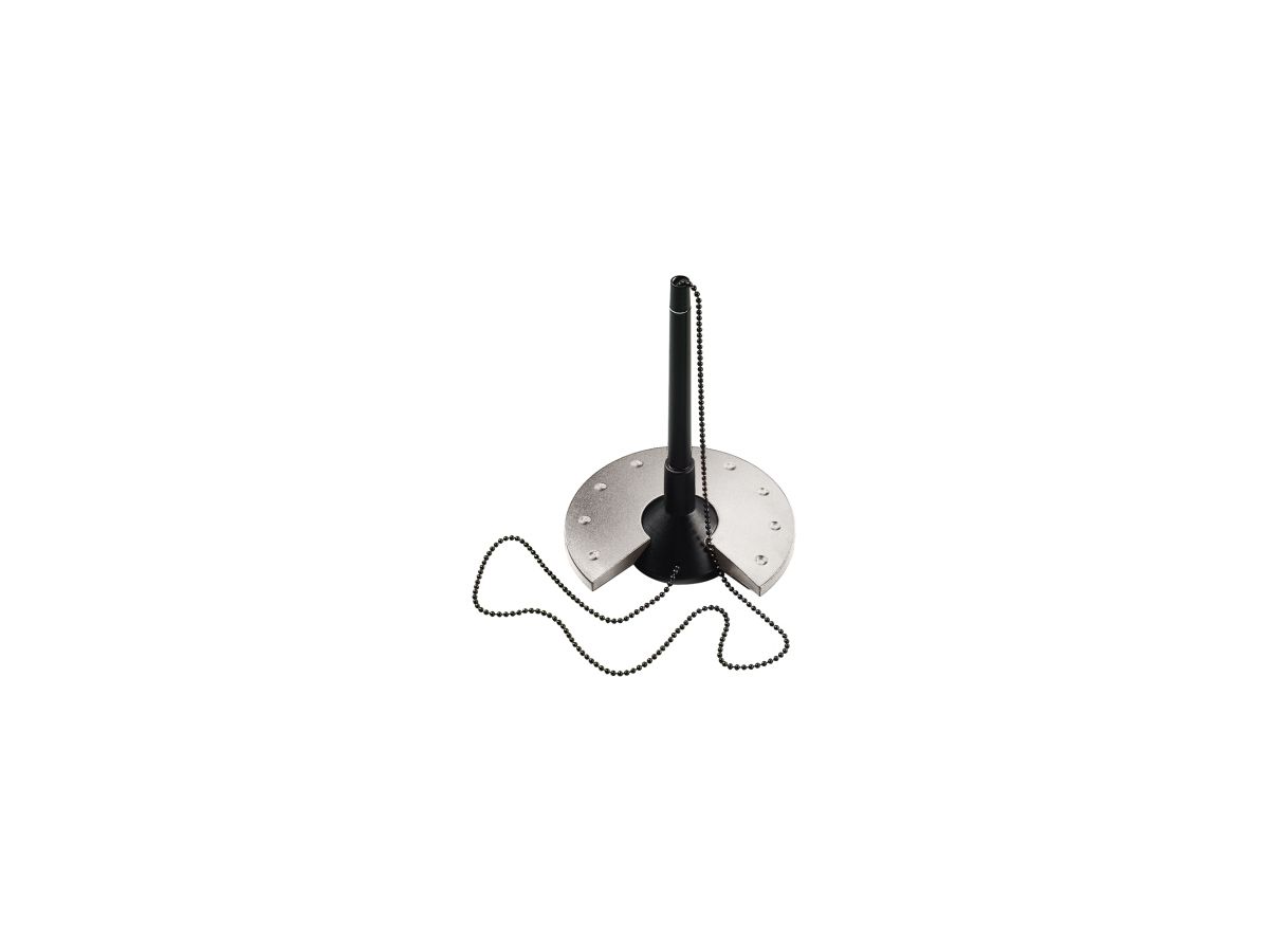 helit Kugelschreiberständer H6359095 10x15,5x10cm Kette sw/si