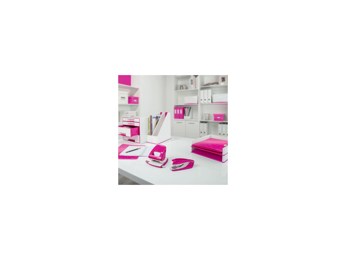 Leitz Stehsammler WOW 53621023 DIN A4 PS weiß/pink