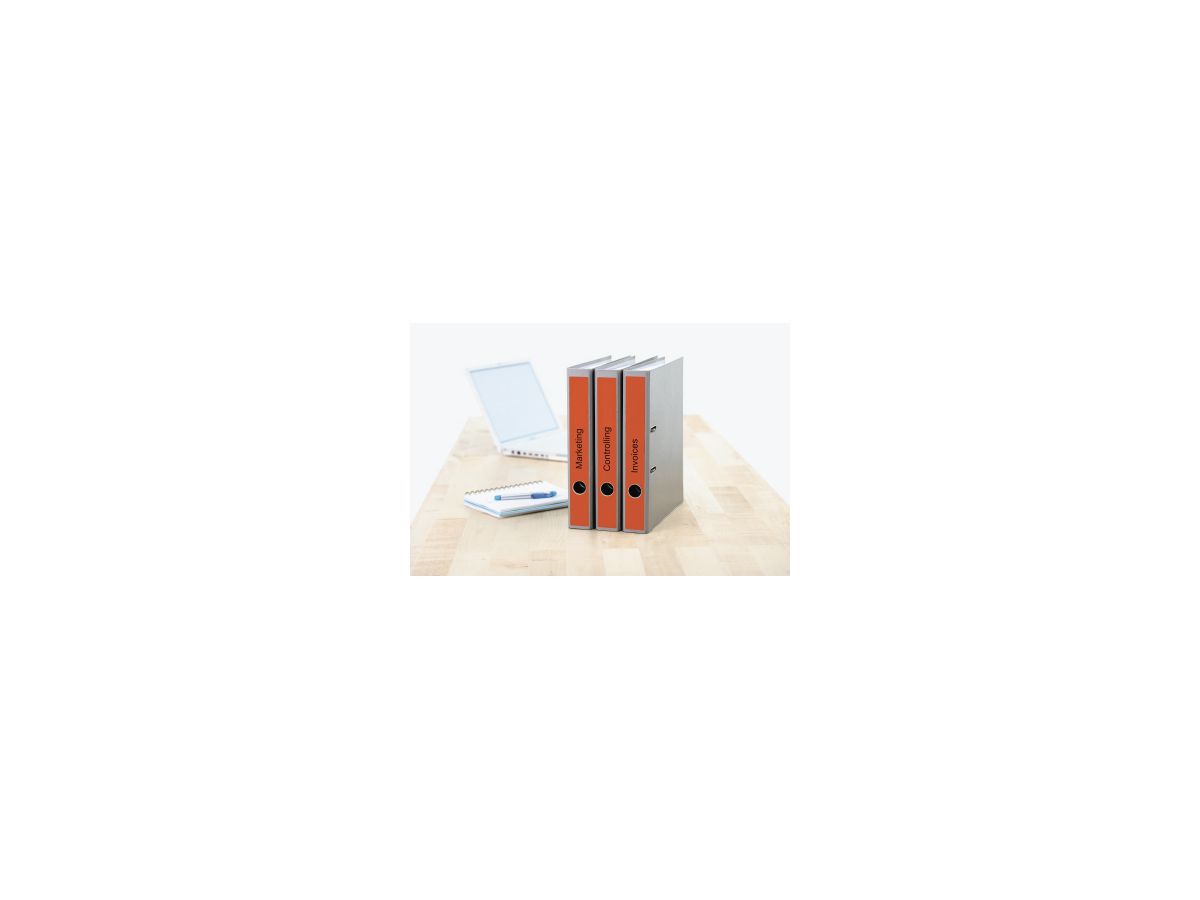 HERMA Ordneretiketten 5132 DIN A4 38x297mm rot 100 St./Pack