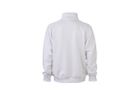 JN Workwear Sweat Jacket JN836 70%BW/30%PES, white, Größe 2XL