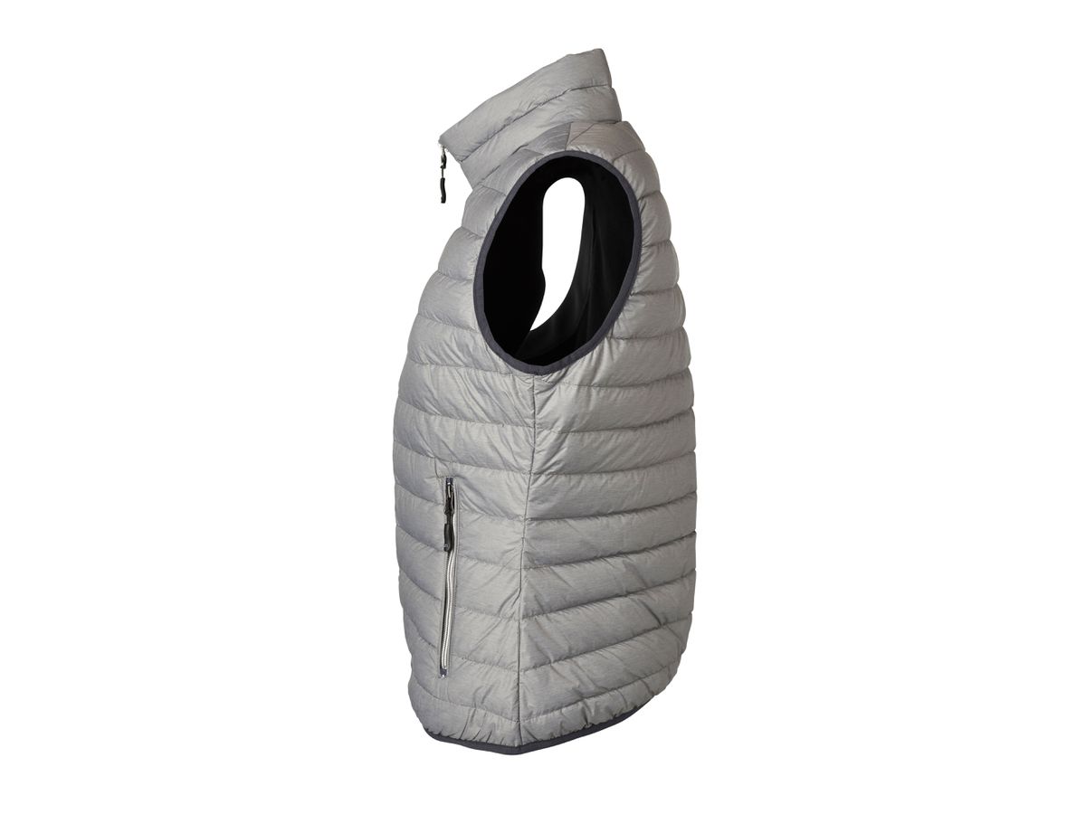 JN Ladies' Down Vest JN1137 silver-melange/graphite, Größe L