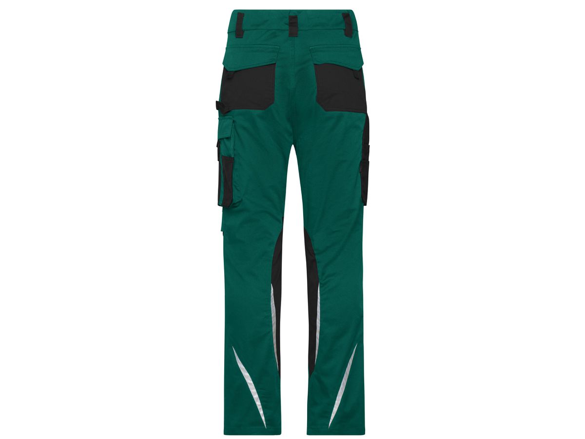 JN Workwear Pants Slim Line JN1832 dark-green/black Gr. 26