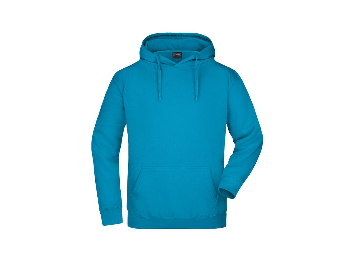 JN Hooded Sweat JN047 80%BW/20%PES, turquoise, Größe M