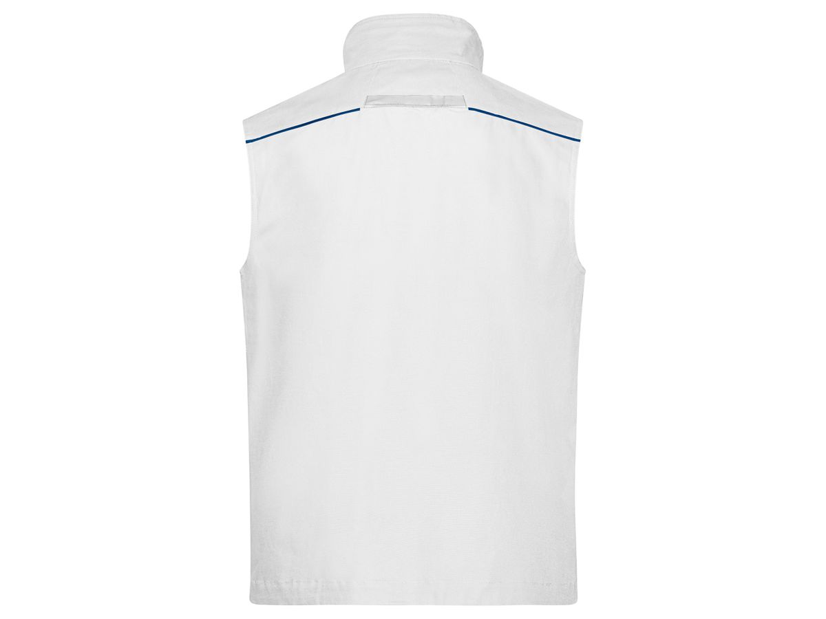 JN Workwear Vest - COLOR - JN850 white/royal, Größe 6XL