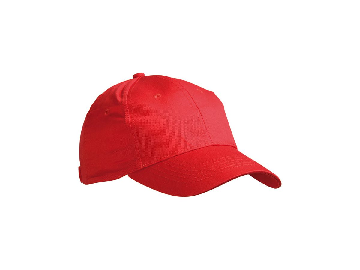 mb 6 Panel Promo Cap MB004 100%BW, signal-red, Größe one size