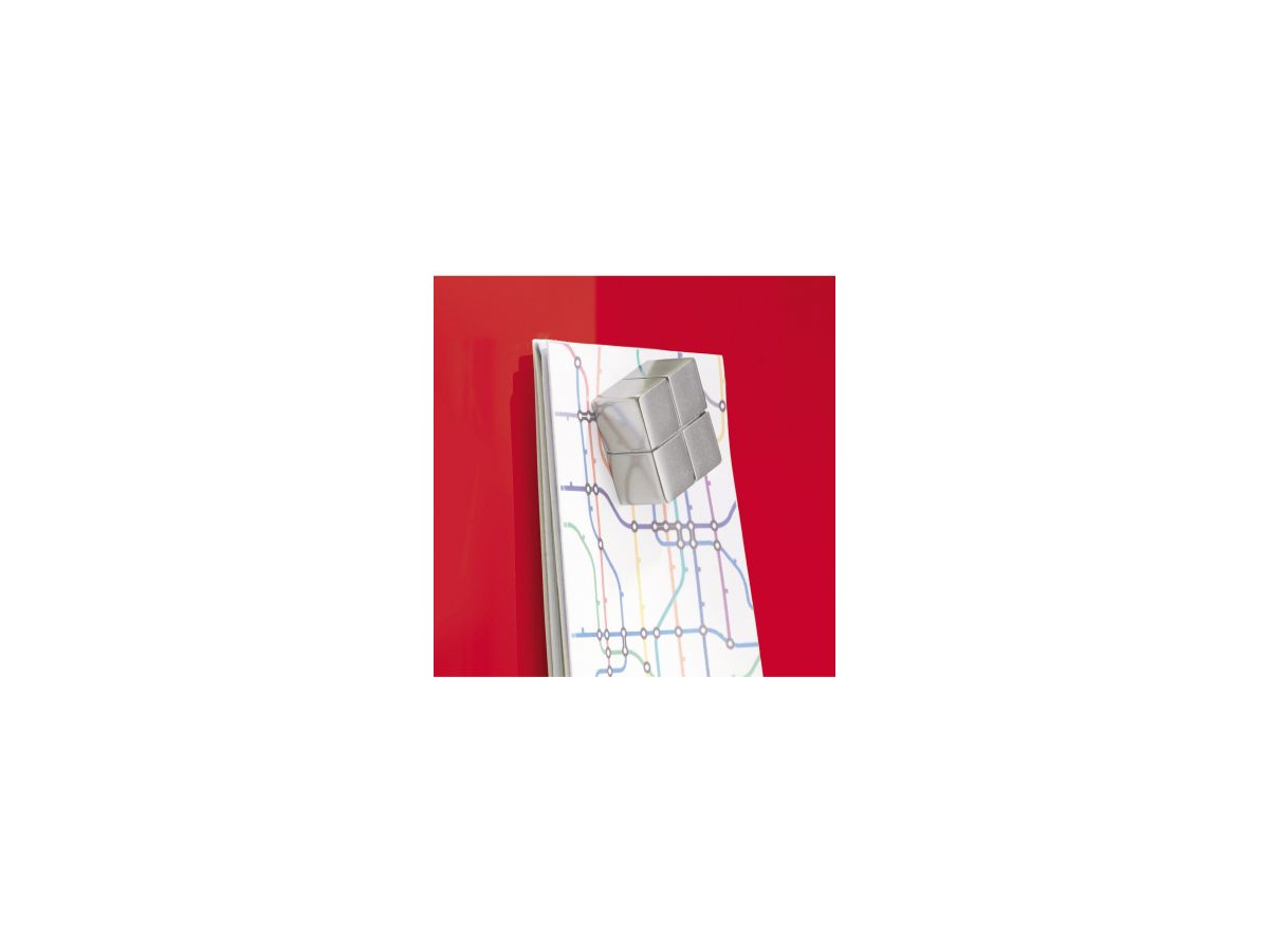 Sigel Multifunktionstafel artverum GL114 480x480x15mm Glas rot