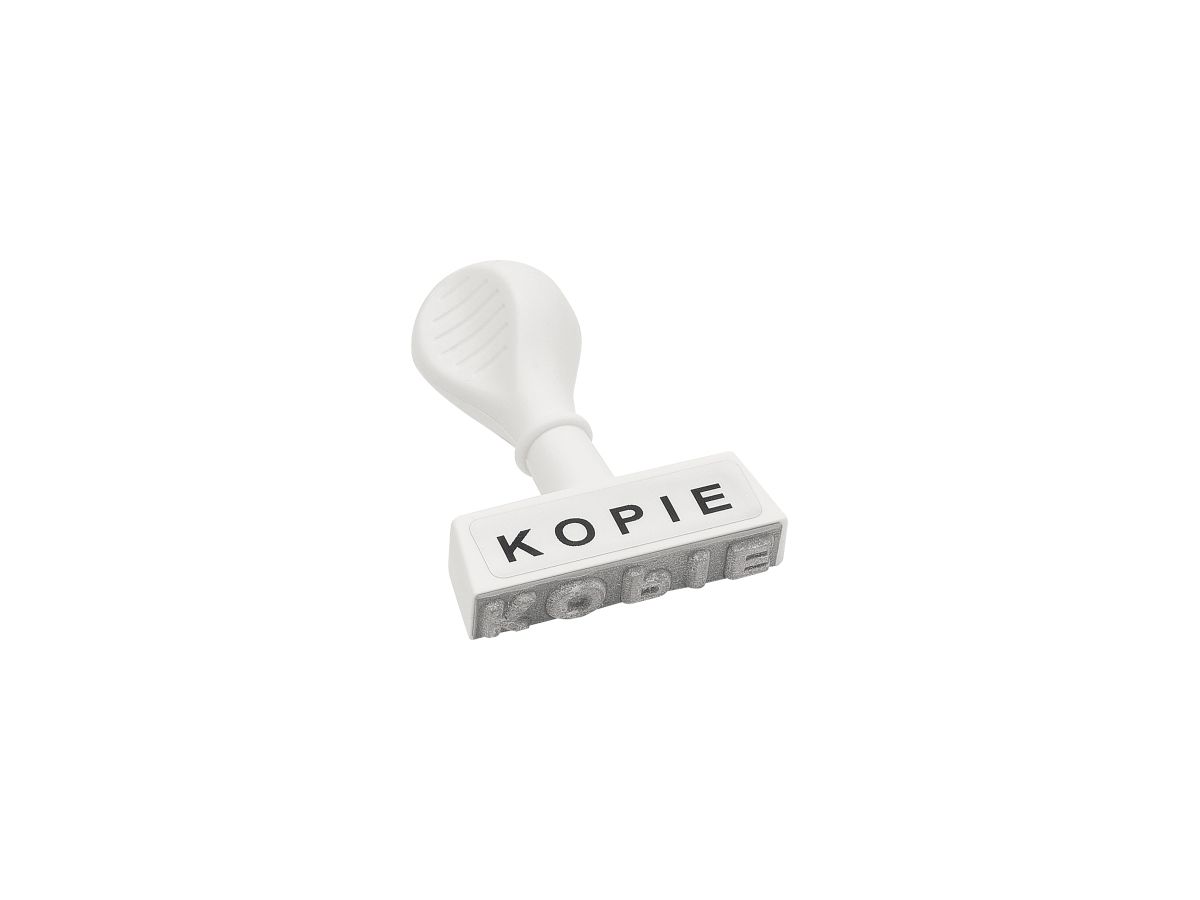 WEDO Textstempel 19324 KOPIE 45mm Kunststoff weiß