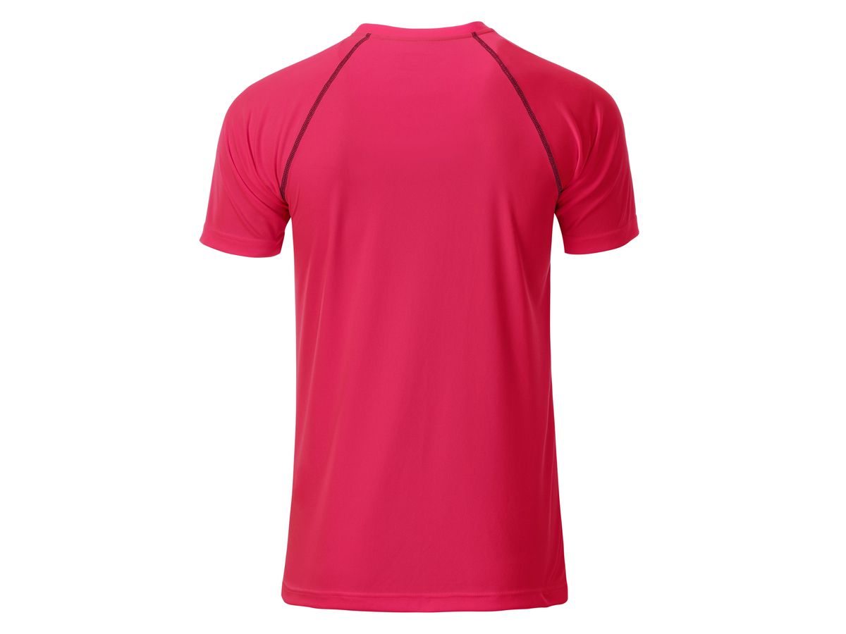 JN Men's Sports T-Shirt JN496 bright-pink/titan, Größe L