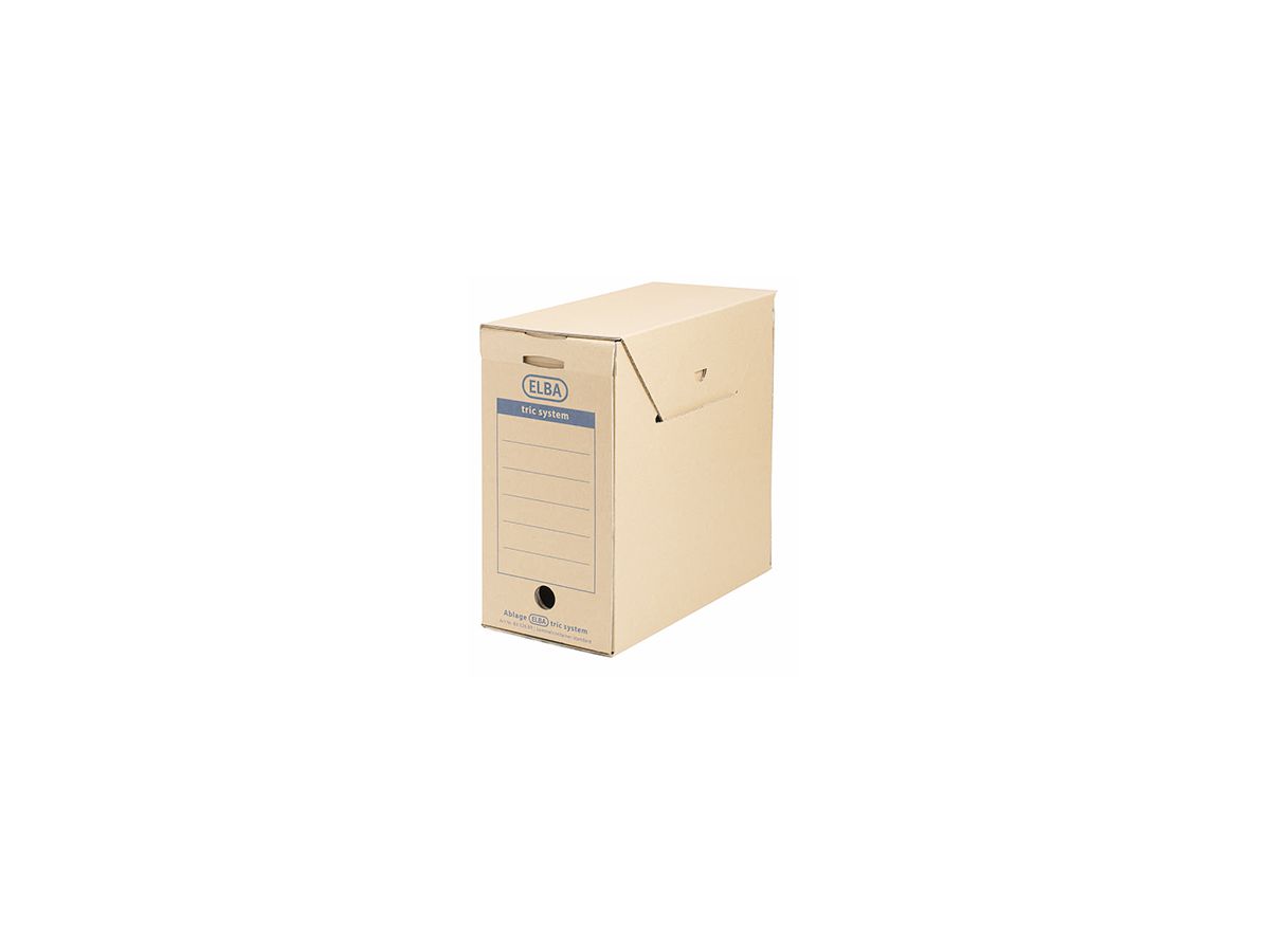 ELBA Archivbox tric system 83526BR für DIN A4 naturbraun