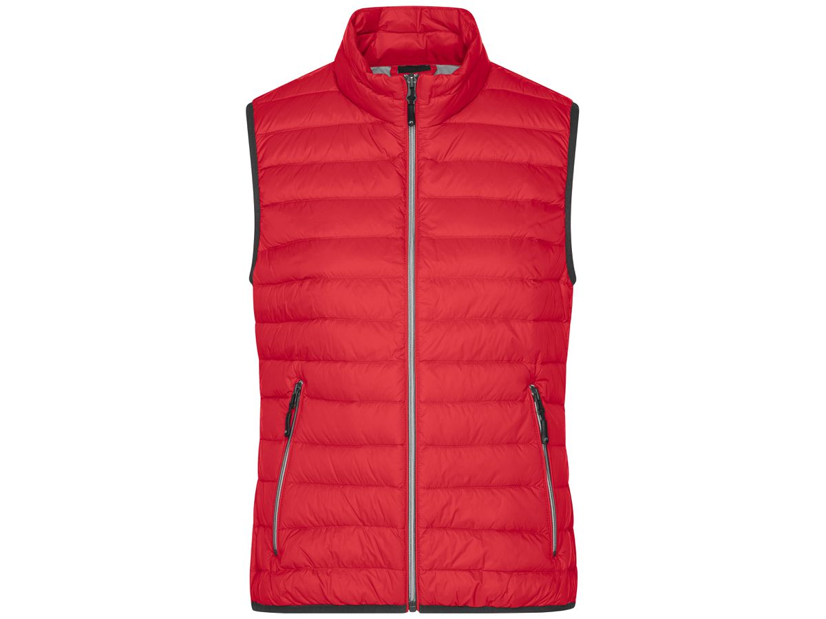 JN Ladies' Down Vest JN1137 red/silver, Größe XL