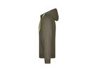 JN Mens Doubleface Jacket JN355 55%PES/45%BW, olive/lime-green, Größe S