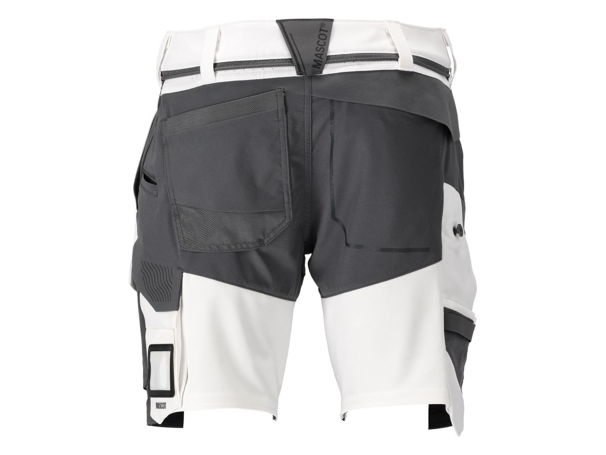 MASCOT Customized Shorts Stretch Gr. 29C49 weiß/anthrazitgrau 22149-605