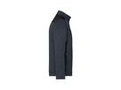 JN Strickfleece Jacke carbon-melange/bl. 100% Polyester 280g/m JN 862 Gr. XS