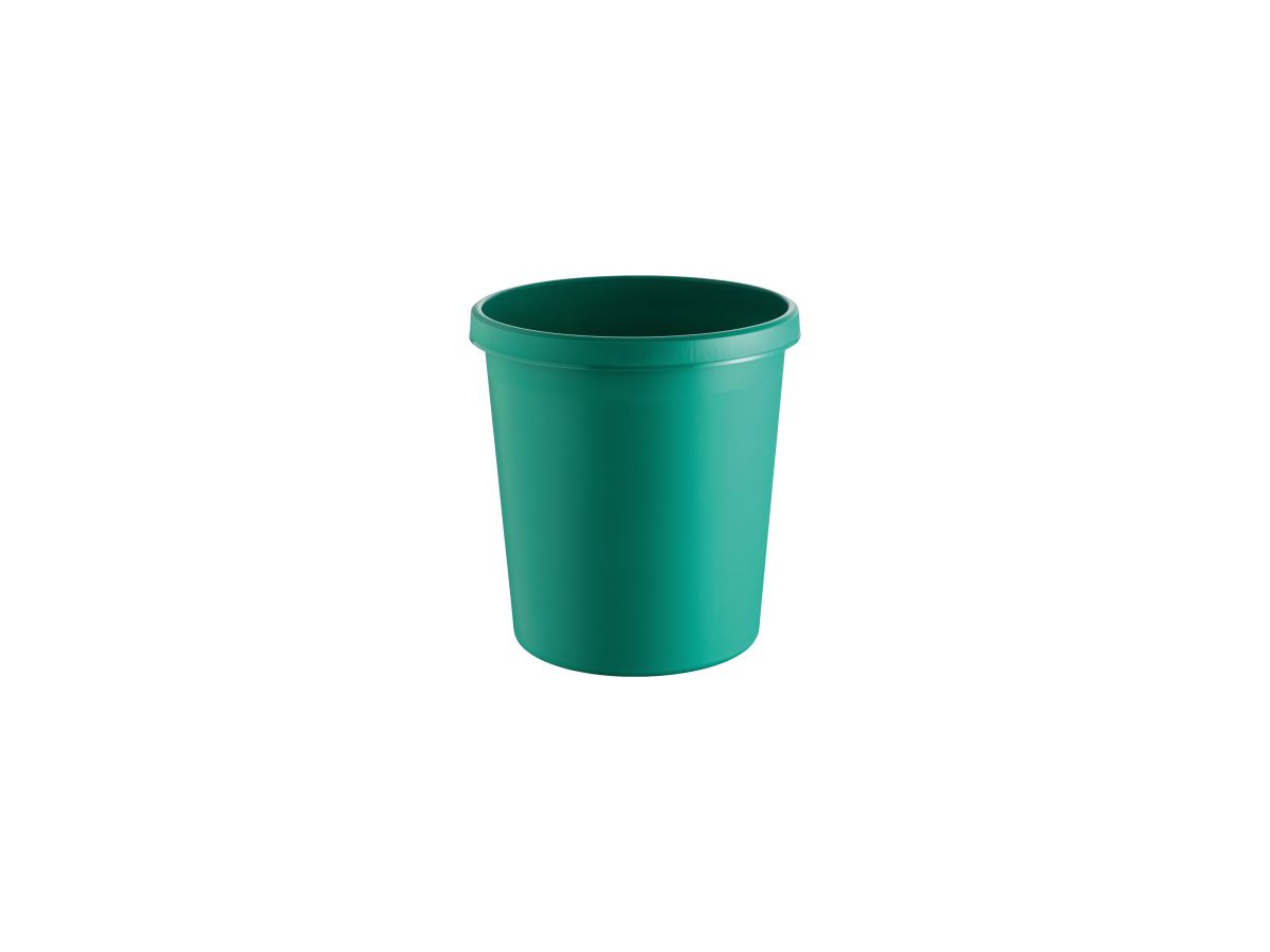 helit Papierkorb H6105852 31x32cm 18l rund Kunststoff petrol