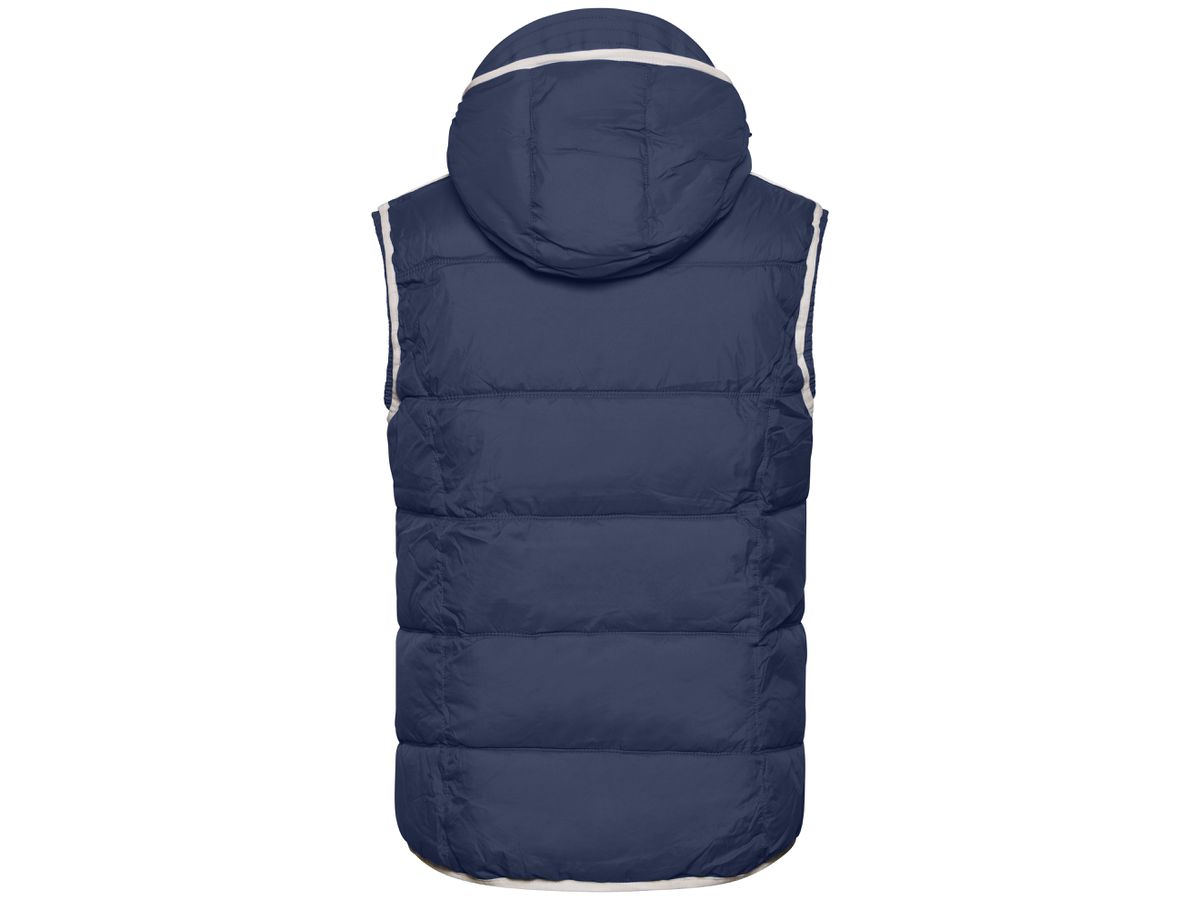 JN Mens Maritime Vest JN1076 100%PA, navy/white, Größe S