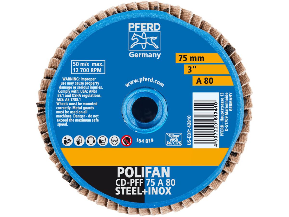 PFERD CD-mini-Polifan CD-PFF 75 A 80