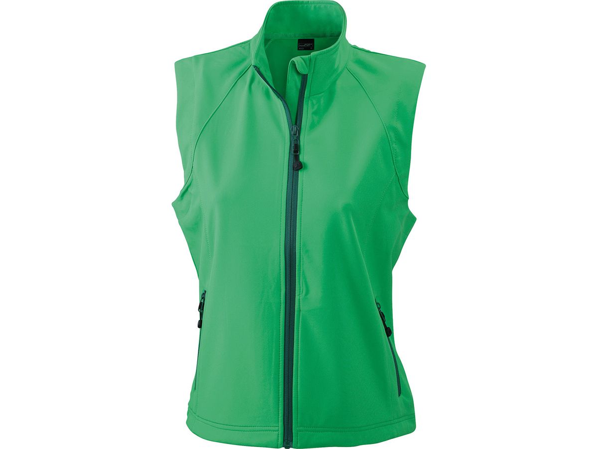 JN Ladies Softshell Vest JN1023 90%PES/10%EL, green, Größe M