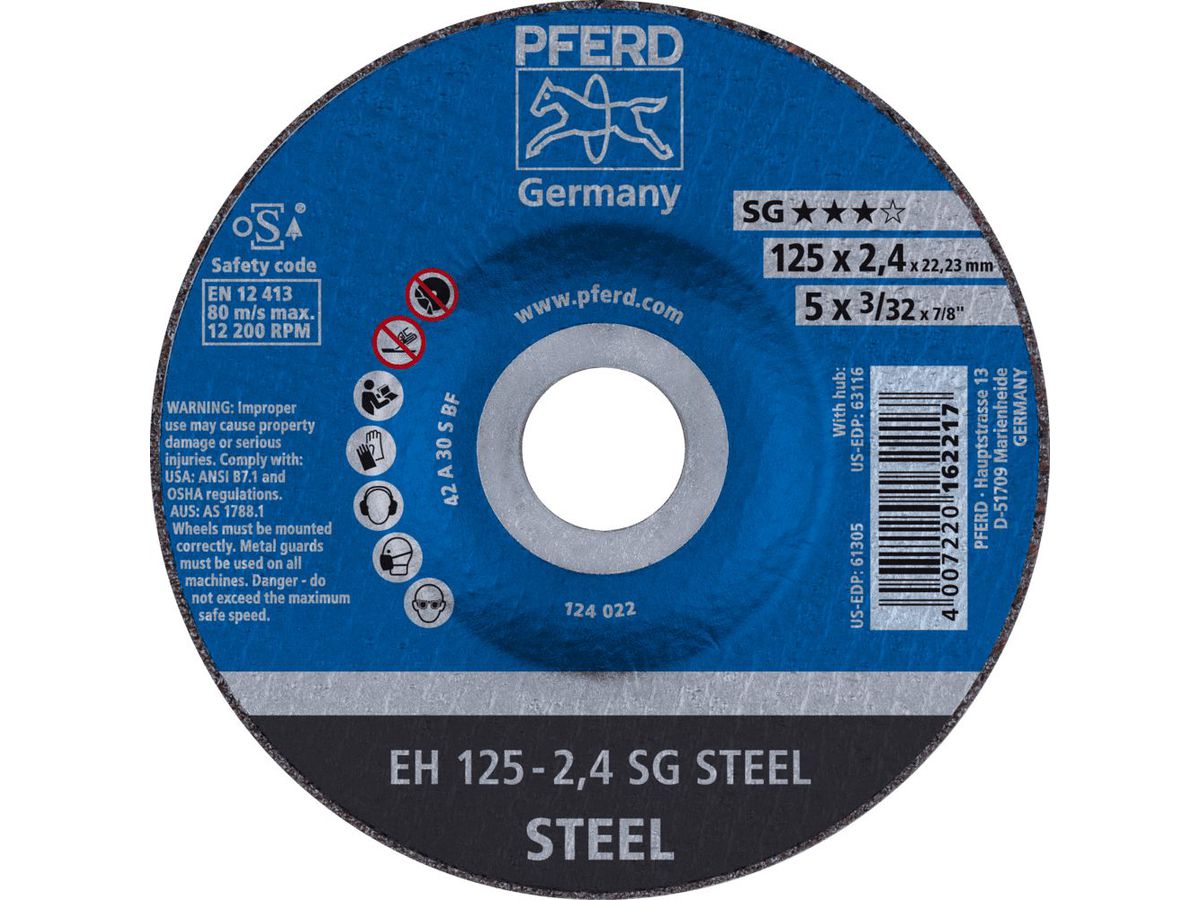 Trennscheibe A30SSG 125x2,4mm gekröpft Rüggeberg