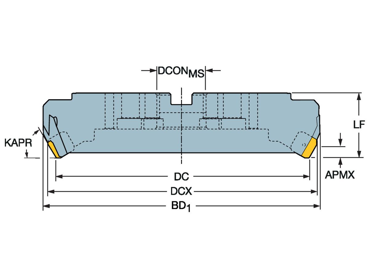 COROMANT CoroMill 360 Planfräser 360-250Q60-Z12E28