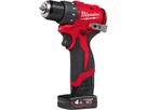 MILWAUKEE Akku-Bohrschrauber M12BLDDRC-402C, 2x12V/4,0 Ah, Ladegerät