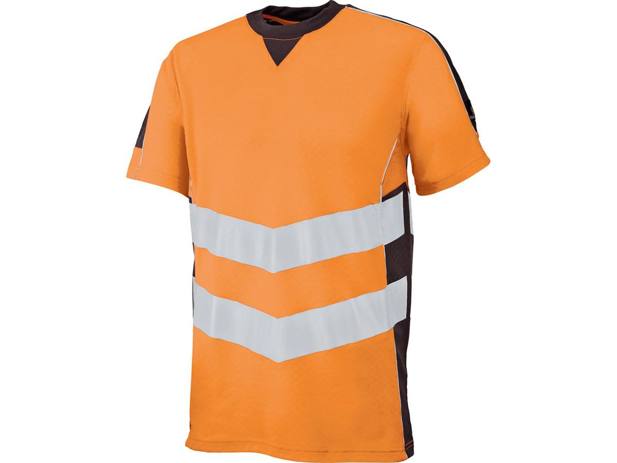 Warn-T-Shirt Sandwell, Gr. L, orange/dkl.anthr.