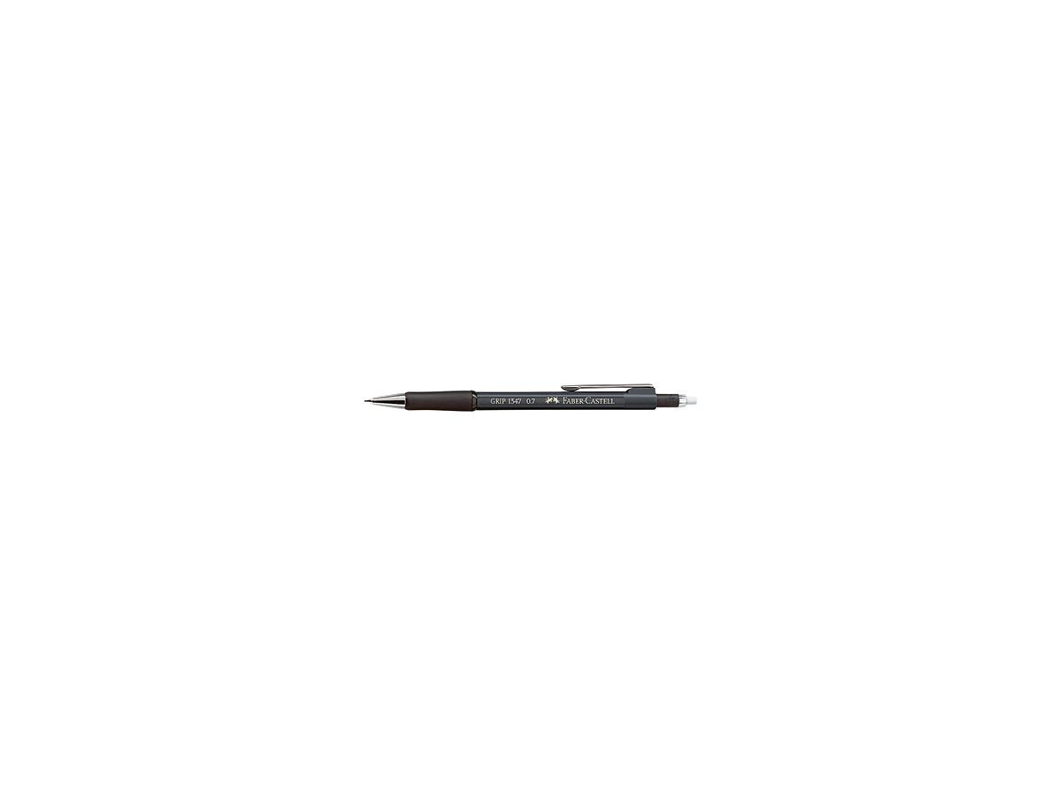Faber-Castell Druckbleistift GRIP 134799 0,7mm B metallic-schwarz