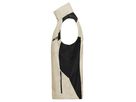 JN Workwear Vest JN822 65%PES/35%BW, stone/black, Größe 5XL