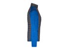JN Ladies' Knitted Hybrid Jacket JN741 royal-melange/anthracite-melange Gr. XL