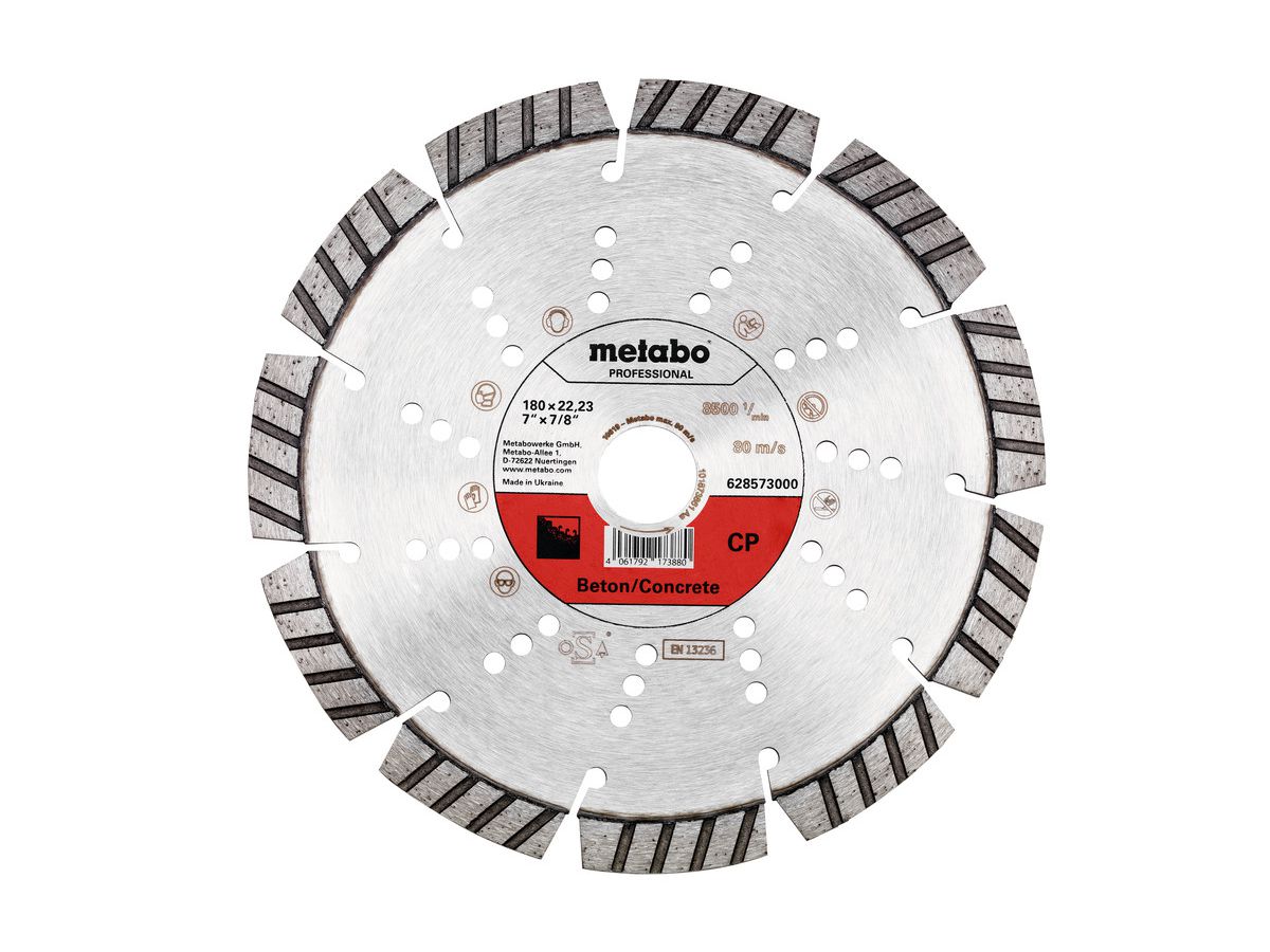 METABO Diamanttrennscheibe CP pro 180x22,23 mm