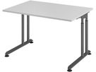Schreibtisch C-Fuß 1200x800 mm Grau