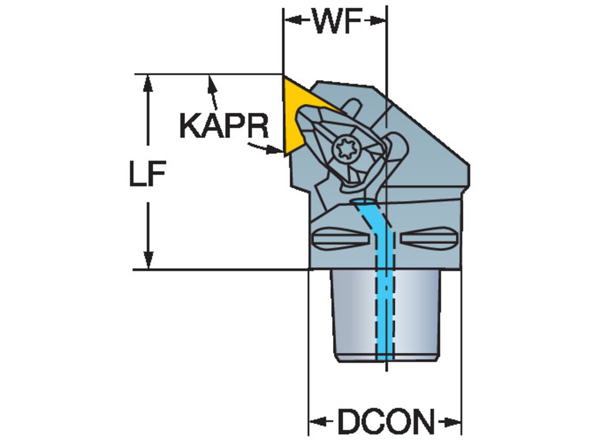 COROMANT T-Max P Schneidwerkzeug zum Drehen C4-DTGNR-27050-22