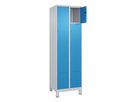 C+P Fächerschrank CLASSIC, Füße 1950x600x500mm, 7035/5012, 2x5 Fächer