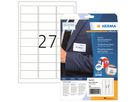 HERMA Namensetikett 4511 Seide 63,5x29,6mm ws 540 St./Pack.