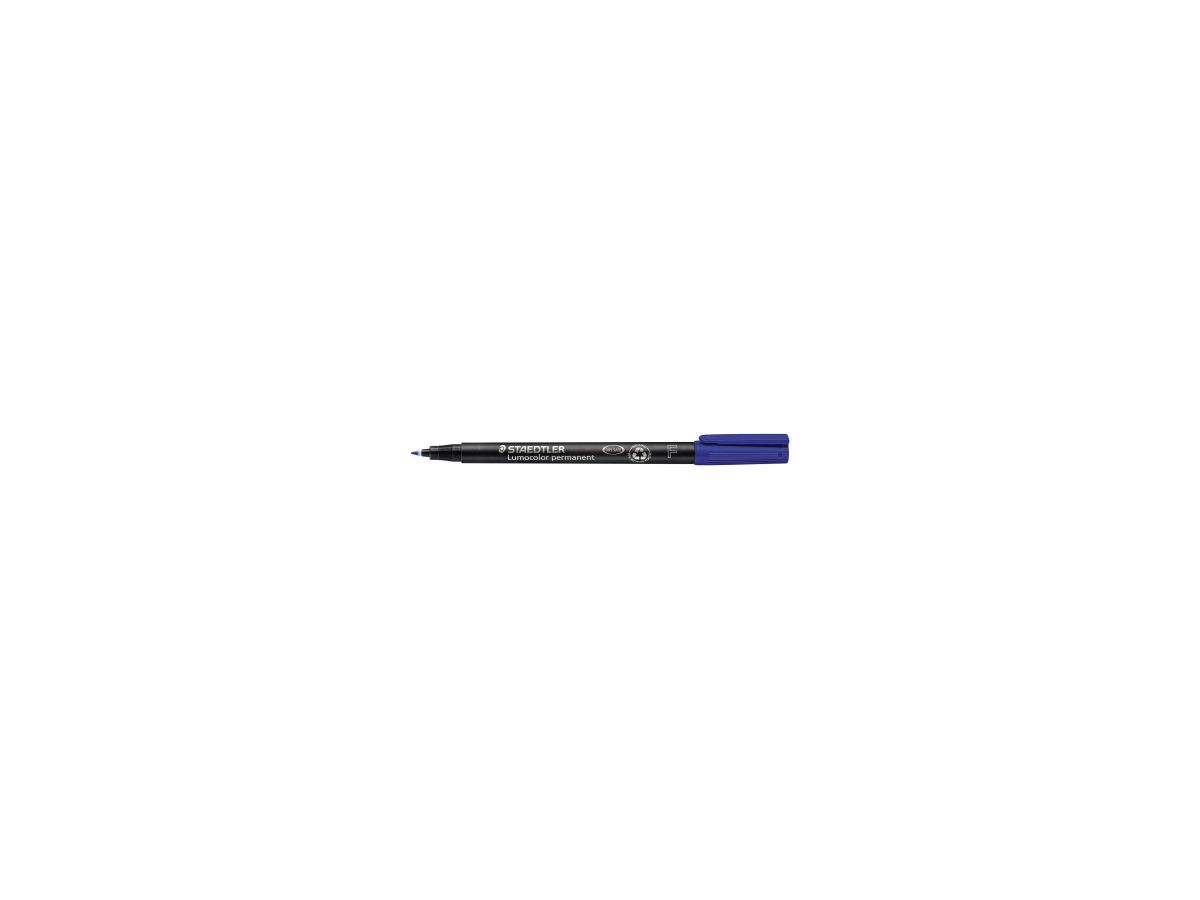 STAEDTLER Folienschreiber Lumocolor 318-3 0,6mm permanent blau