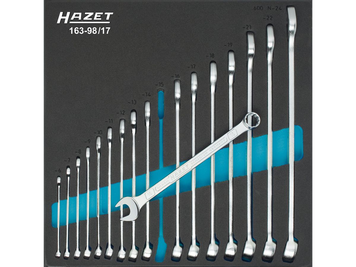Tool module 163- 98/17 Open end wrench Hazet