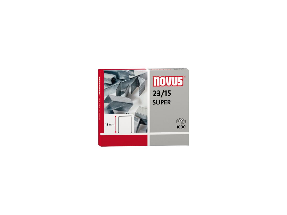 NOVUS Heftklammer 042-0044 23/15 verzinkt 1.000 St./Pack.