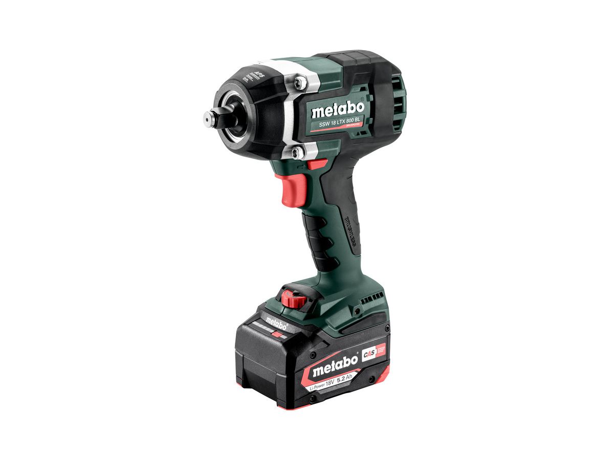 METABO akku-Schlagschrauber SSW 18 LTX 800 BL, 2x5,2 Ah, Ladegerät