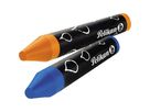 Pelikan Wachsmalstifte im Etui blau 8farbig mit runder Spitze+Schaber
