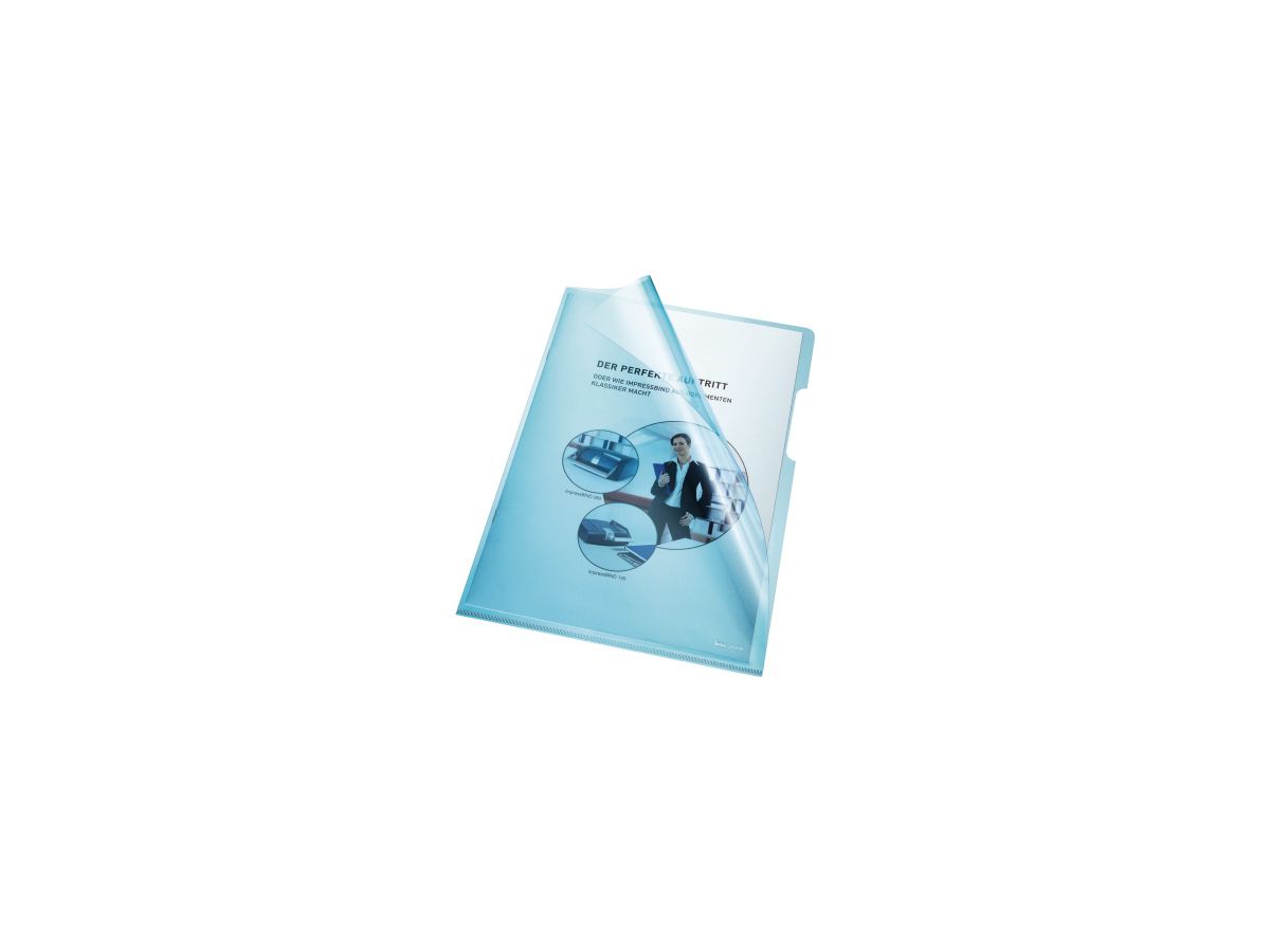 Bene Sichthülle 205000BL DIN A4 HPVC blau 100 St./Pack.
