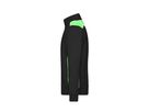 JN Herren Sweat-Jacke JN870 black/lime-green, Größe XL
