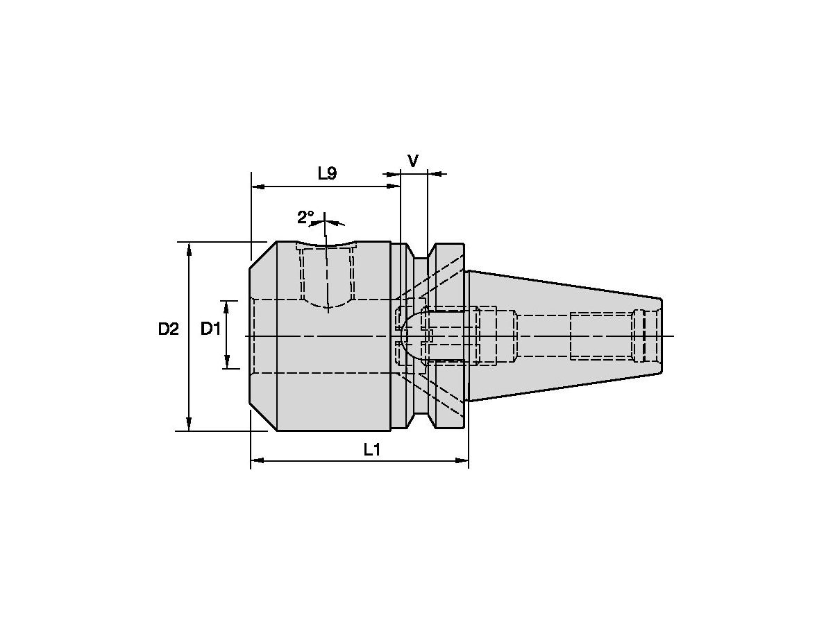 ERICKSON BT40BSWN32075M SPANNFUTTER SWN BT40 32