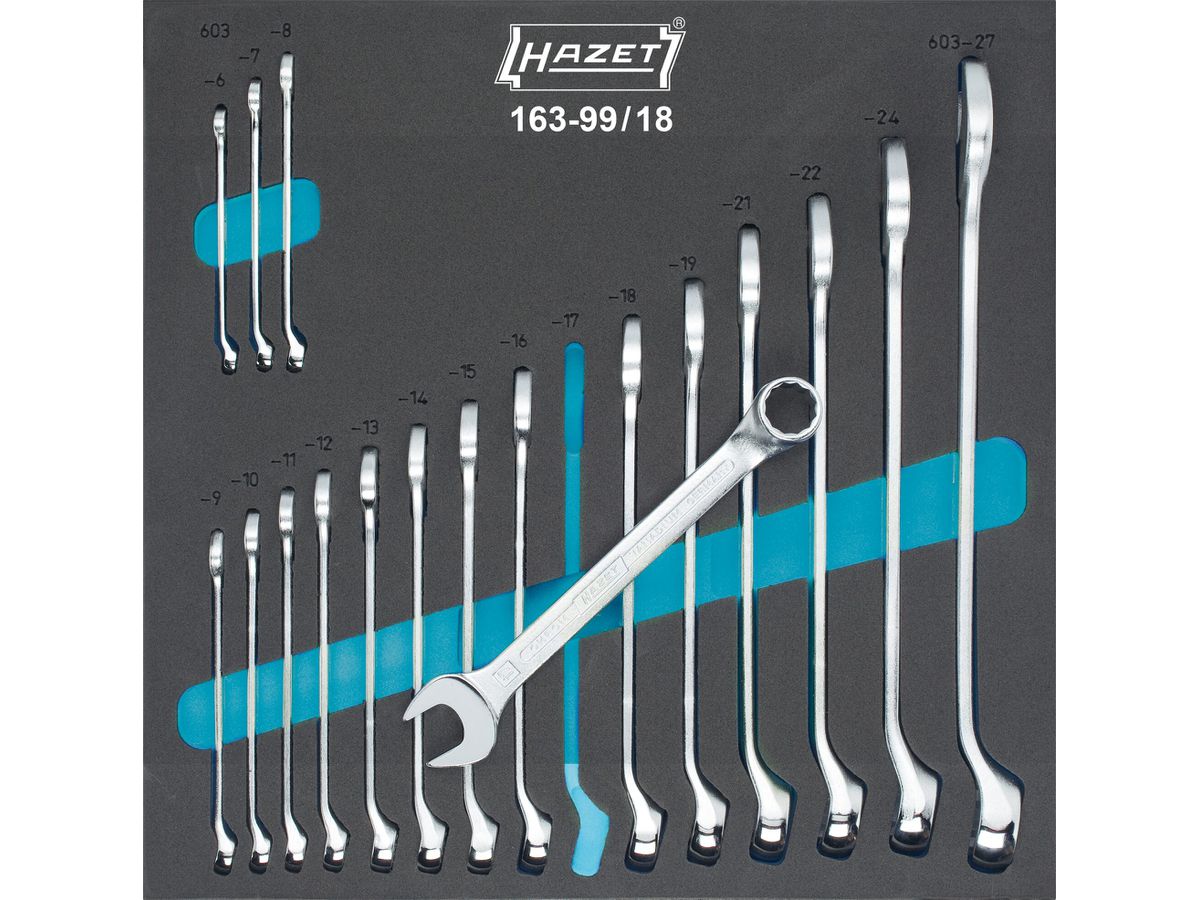 Tool module 163- 99/18 Open end wrench Hazet