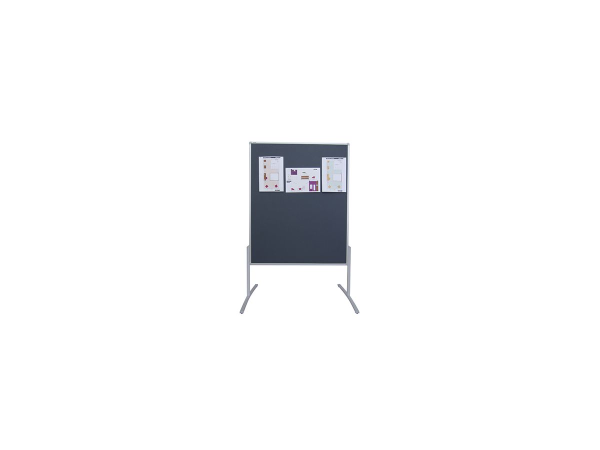 Franken Moderationstafel PRO MT800312 120x150cm Filz grau